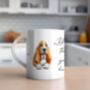 Personalised Basset Hound Dog Hearts Pet Gift Mug, thumbnail 1 of 2