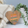 Hanging Wooden Be Kind Heart, thumbnail 4 of 5