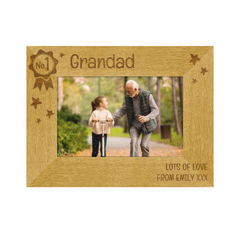 Number One Dad Photo Frame Personalised Dad Gifts, 4 of 6