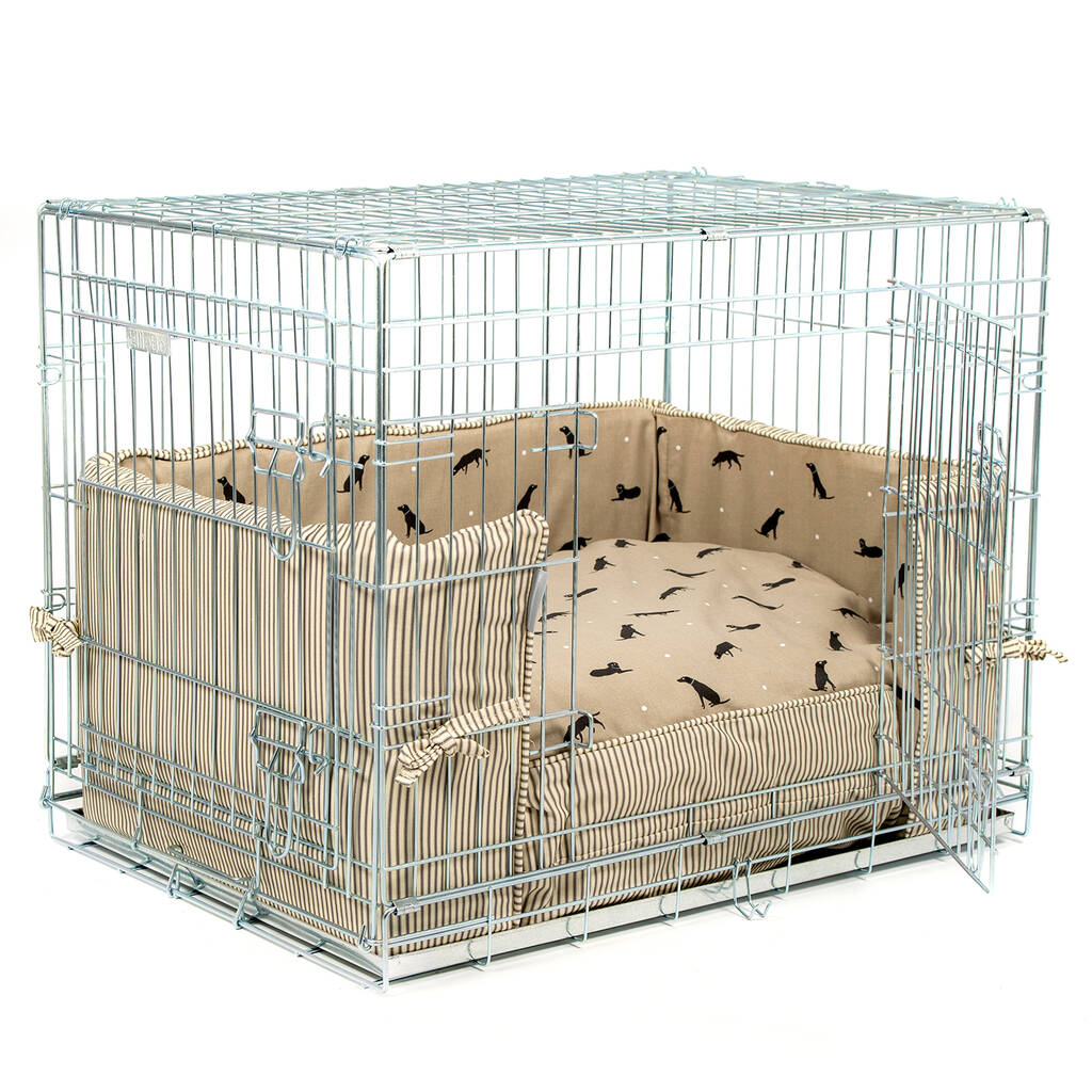 Luxury Dog Crate Bumper Set In Sophie Allport Labrador By Lords