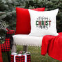 Tartan Merry Christmas Cushion, thumbnail 3 of 4