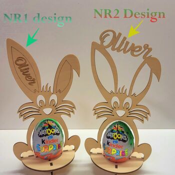 Personalised Bunny Easter Egg Stand, 5 of 6