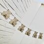 Personalised Wooden Bunting Teddy And Name, thumbnail 8 of 8