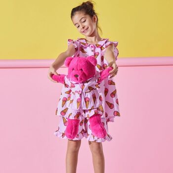 The Ice Cream Girls Pyjama Set With Matching Teddy Bear, 2 of 3