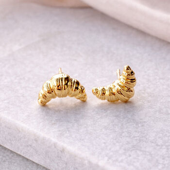 Parisian Croissant Necklace And Earring Gift Set, 3 of 4