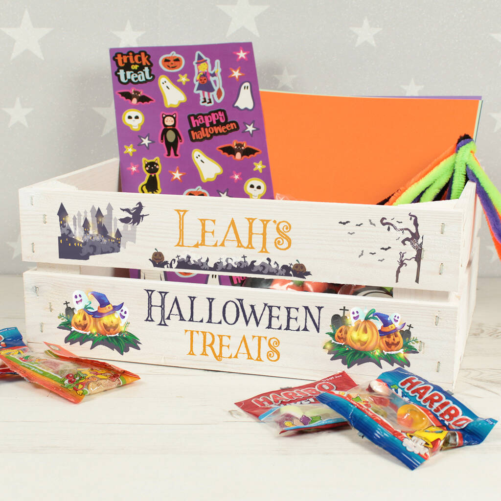 Halloween treat crate