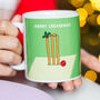Funny Cricket Christmas Mug, thumbnail 1 of 3