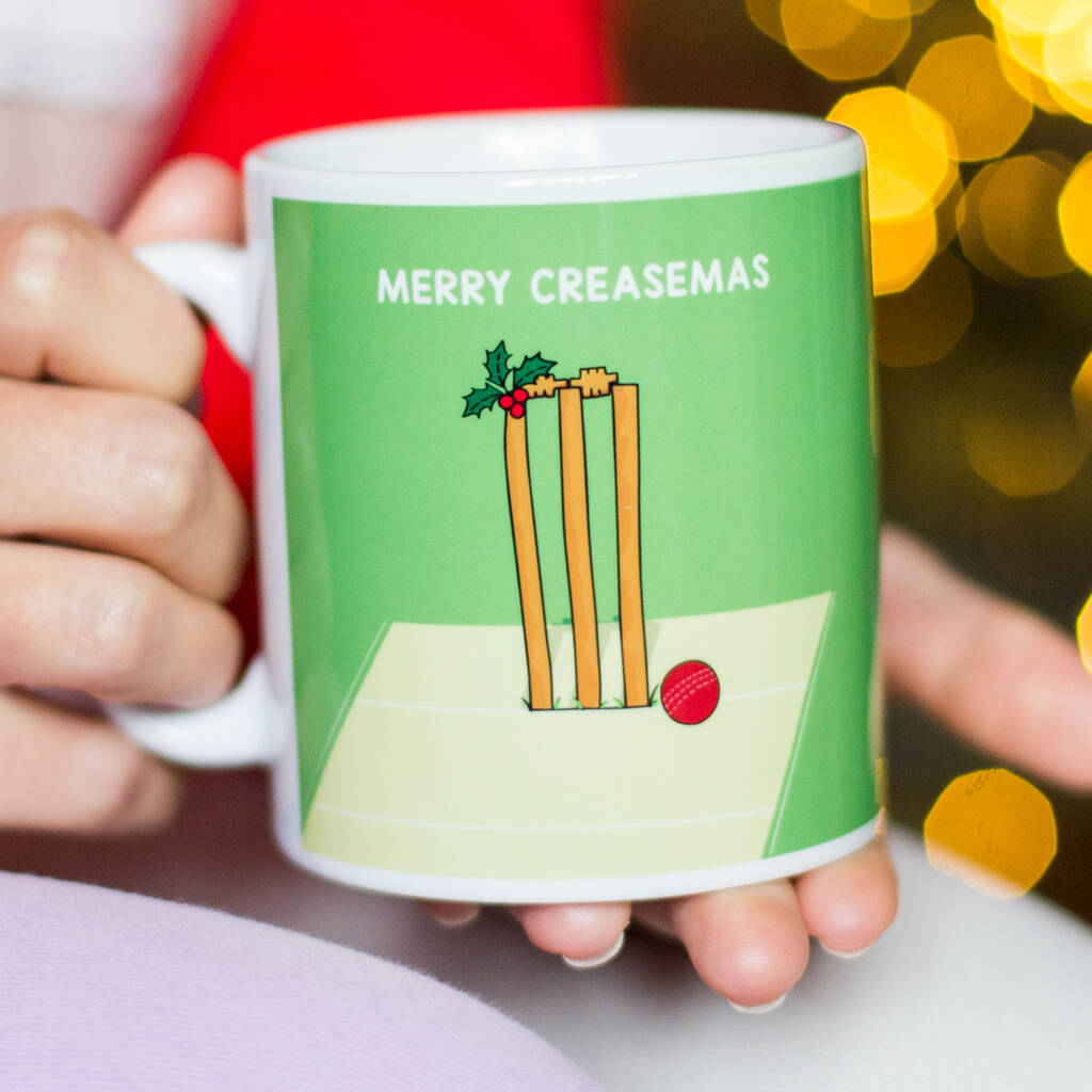 Funny Cricket Christmas Mug, 1 of 3