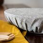 Reusable Striped Large Linen Bowl Cover, thumbnail 2 of 3