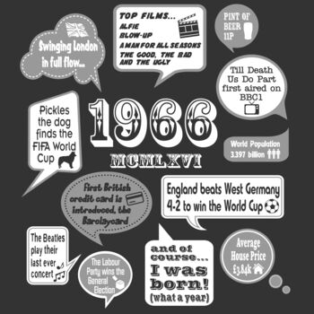 'Events Of 1965 Or 1966' 60th Birthday Gift Apron, 10 of 10