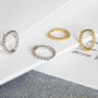 Bobble Huggie Hoops In Silver Or 18ct Gold Vermeil, thumbnail 6 of 8