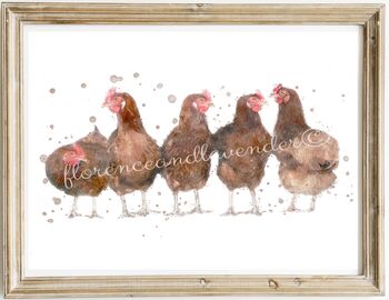 'A Mothers Meeting' Chicken Print, 2 of 5