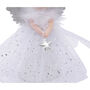 Small Light Up Silver Angel Christmas Tree Topper, thumbnail 4 of 5