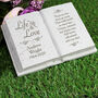 Personalised Life And Love Memorial Plaque, thumbnail 3 of 3
