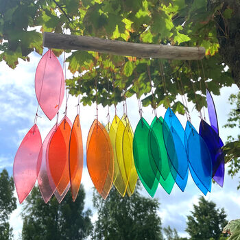 Rainbow Glass Wind Chime, 5 of 7
