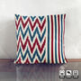 Zig Zag And Striped Cotton Ikat Cushion Cover, thumbnail 5 of 7