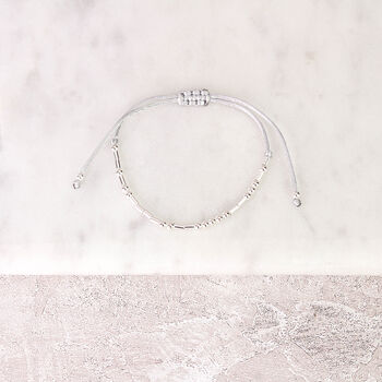 Sterling Silver 925 'Keep Swimming' Morse Code Bracelet, 4 of 6