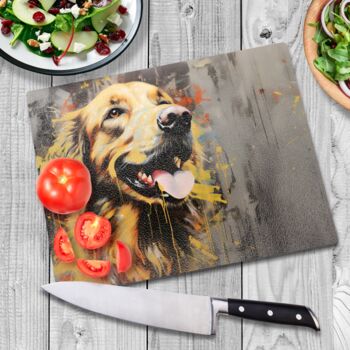 Retriever Radiance Textured Glass Chopping Boards, 3 of 8