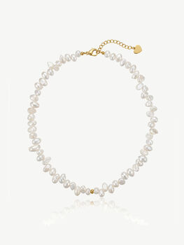 Baroque Pearl Choker Necklace, 2 of 4