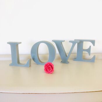 'Love' Wooden Decorative Letters ~ Large, 5 of 5