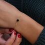 Personalised Gold Square Black Onyx Bracelet, thumbnail 2 of 3