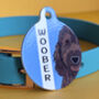 Dog Tag Personalised Half Face Deisgner Hoobynoo Dogs ID Tags, thumbnail 1 of 8