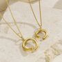 Birthstone Open Flow Pendant Necklace, thumbnail 1 of 12