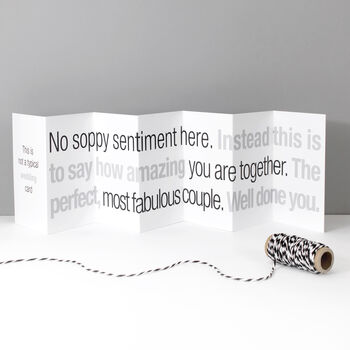 Wedding Fold Out Banner Card For Couples, 2 of 5