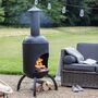 Black Steel Chiminea, thumbnail 1 of 3