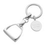 Sterling Silver Stirrup Key Ring, thumbnail 2 of 6
