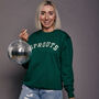 Sprouts Varsity Slogan Christmas Sweatshirt, thumbnail 1 of 8