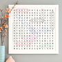 Personalised Word Search Art, thumbnail 3 of 6