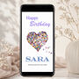 Personalised Animated Kaleidoscope Butterfly Heart Birthday E Card, thumbnail 1 of 2