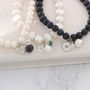 Pearl Bracelet Personalised With Birthstone And Initial, thumbnail 6 of 10
