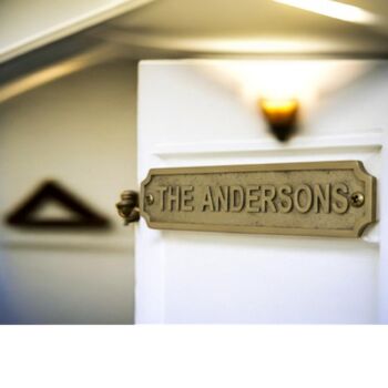 Customisable Brass Plaque For Indications, 5 of 9