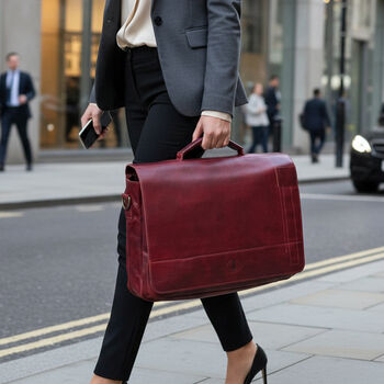 Large Genuine Leather Business Bag, Messenger Bag, Briefcase, 2 of 8