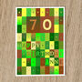 Personalised 70th Birthday Card Age And Name, thumbnail 9 of 10
