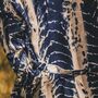 Navy Blue Long Sleeve Tie Dye Summer Kimono, thumbnail 4 of 4