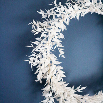 'Selene' White Door Wreath, 7 of 8