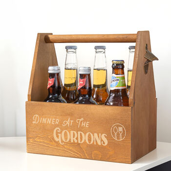 Personalised Family Dinner Wooden Sauce/Utensils Caddy, 5 of 11