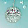 Personalised Family Christmas Snowmen Decoration, thumbnail 2 of 4