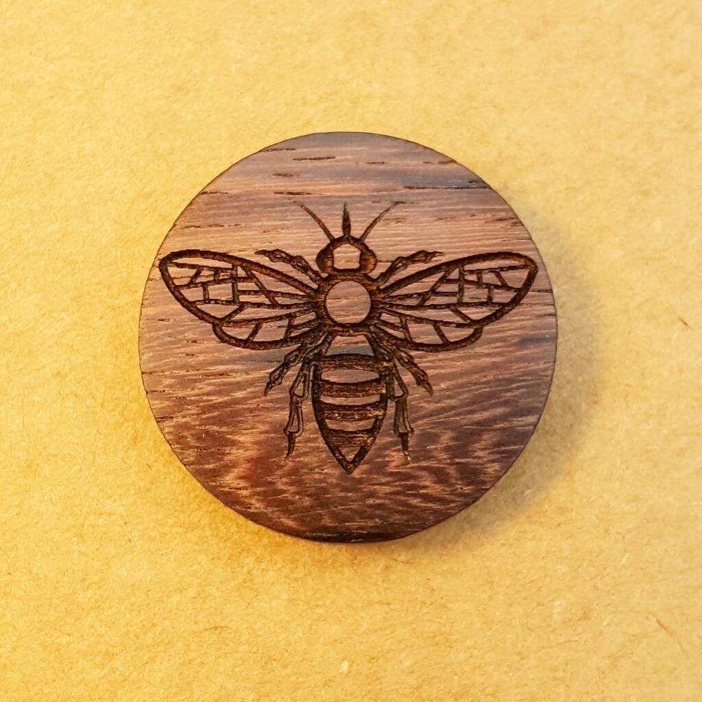 Manchester Bee Lapel Pin By For Me & For You Designs ...