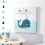 Children's Personalised Whale Canvas Picture, thumbnail 1 of 3