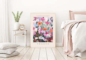 Flower Market Prague Art Print, 3 of 3
