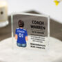 Personalised Football Coach Thank You Acrylic Block, thumbnail 2 of 8