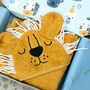 Baby Lion Bath Time Towel And Hand Mitt Gift Box Set, thumbnail 4 of 8
