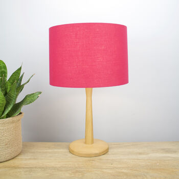 Linen Cyclamen Pink Lampshade, 4 of 8