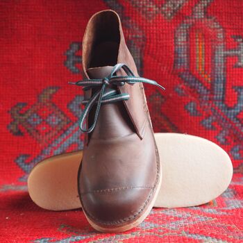 Personalised Men's Leather Boots, 7 of 8