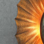 Zeus Antique Copper Sunburst Rays Light Wall Mirror, thumbnail 3 of 4