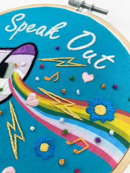 Speak Out Embroidery Kit, 3 of 7